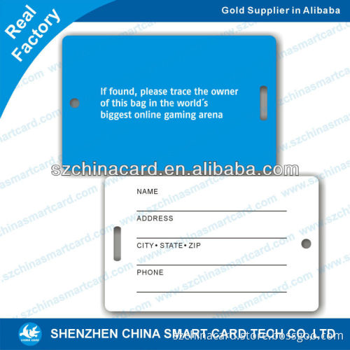 wholesale hard pvc travel luggage tag